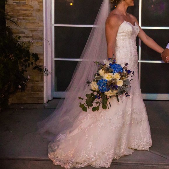 Allure Romance 2712 Ultra Feminine Strapless Gown - Picture 10 of 14